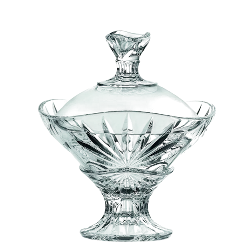 RCR Cristalleria Italiana Oasis Candy Box with Lid - Transparent