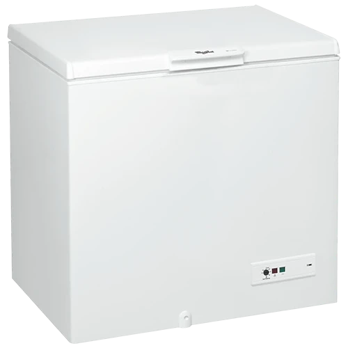 Whirlpool Chest Freezer CF 340 T - SpaceMax Technology - Fast Freezing Function - 35 Hour Cold Retention - Balanced Lid System - Safety Lock & Drain System - Up To 14 Kg Of Food - White