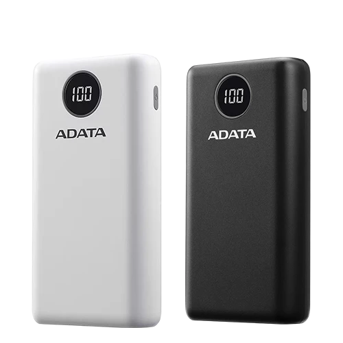 ADATA P20000QCD Power Bank - 20000mAh - PD/QC Fast Charge - 3 Outputs