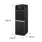 Shownic Luxury Water Dispenser WD-R3GDB - Built in Bottom Refrigerator - 3 Water Outlets - High Efficiency DANFU Compressor - Stainless Steel Tanks - LED Indicator Lights - Child Safety Lock