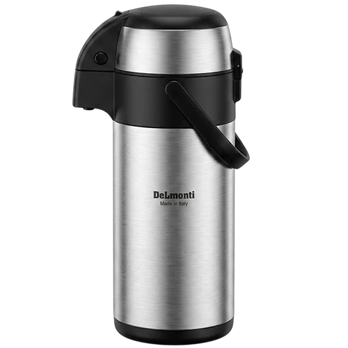 Delmonti Vacuum Flask DL1680 - 3 Liter Generous Capacity -  Stainless Steel Construction - Temperature Retention - Stainless Steel