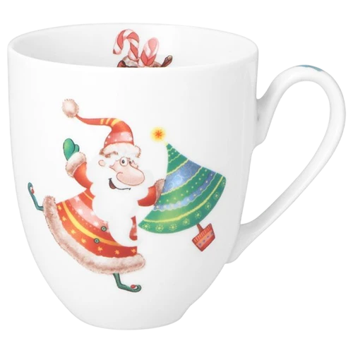 Polskie Fabryki Porcelany Model Gaja 0023820 W041 Santa Claus Mug 0.3 L - White