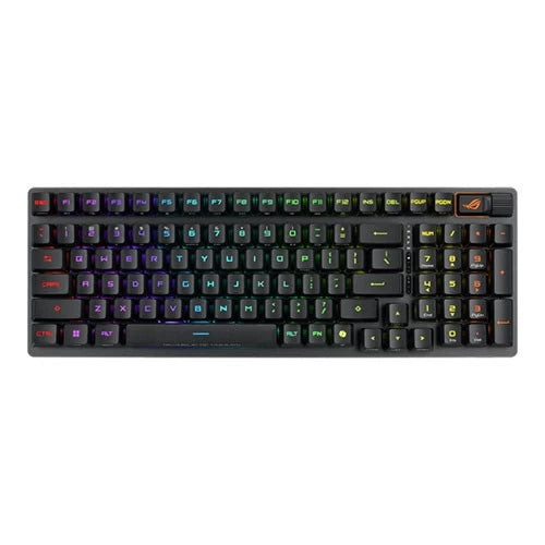 Asus ROG Strix Scope II 96 RX Wireless Gaming Keyboard - 96% - ROG RX Optical - Tri-Mode Wireless - Multi-Function Controls