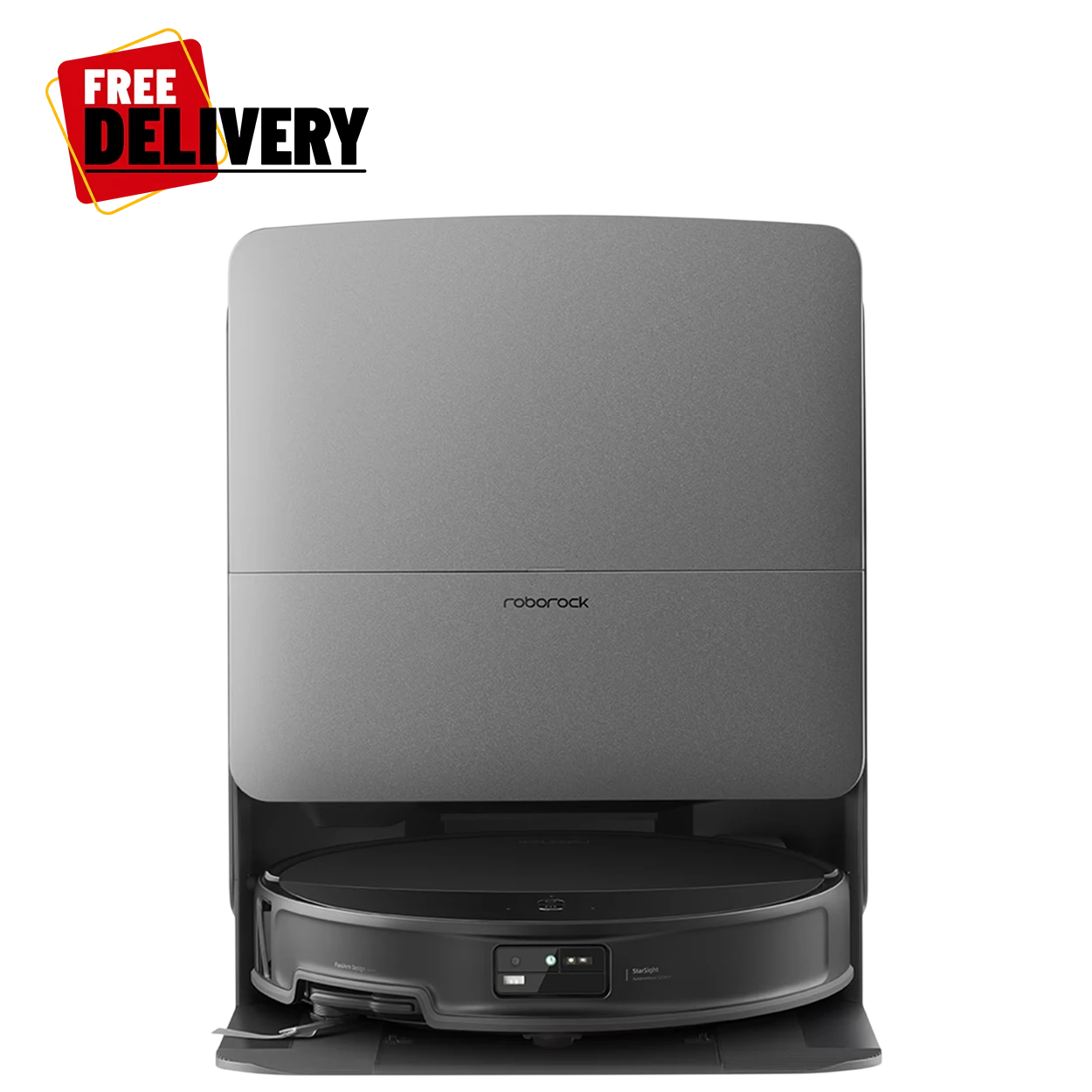 Roborock Saros 20 Robotic Vacuum Cleaner - 36000Pa Suction - AdaptiLift Chassis 3.0 - StarSight Autonomous System 2.0 - Dual Anti-Tangle System - Dual Spinning Mops with FlexiArm - DirTect Technology - Black