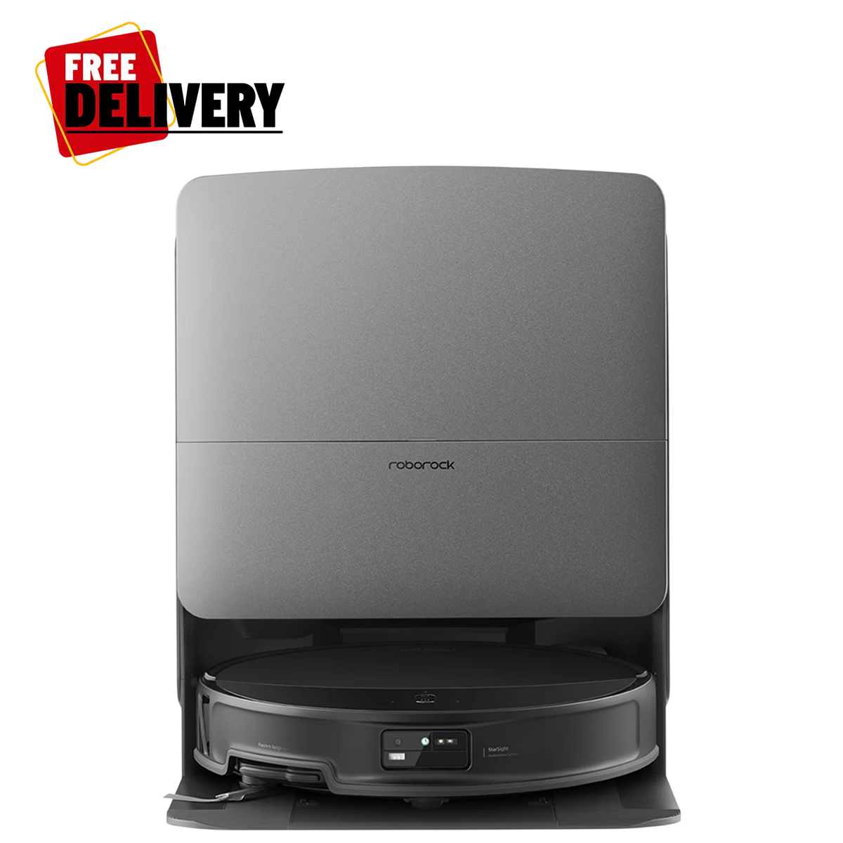 Roborock Saros 20 Robotic Vacuum Cleaner - 36000Pa Suction - AdaptiLift Chassis 3.0 - StarSight Autonomous System 2.0 - Dual Anti-Tangle System - Dual Spinning Mops with FlexiArm - DirTect Technology - Black