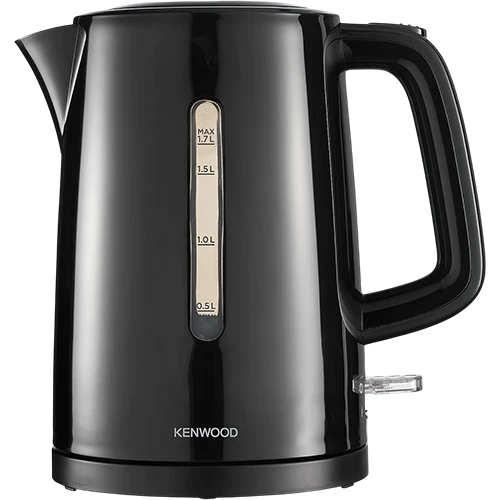 Kenwood Kettle ZJP00.000BK - 1.7L Capacity - 2200W Rapid Boil Technology - 360-Degree Base - Water Level Indicator - Black