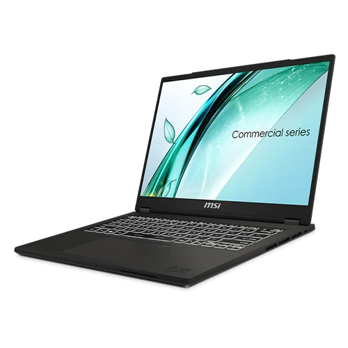 MSI Commercial 14 H A2RM Laptop - 14 Inch Core 7 240H - 16GB DDR4 - 512GB NVMe SSD - Shared - Windows 11 Pro - Black