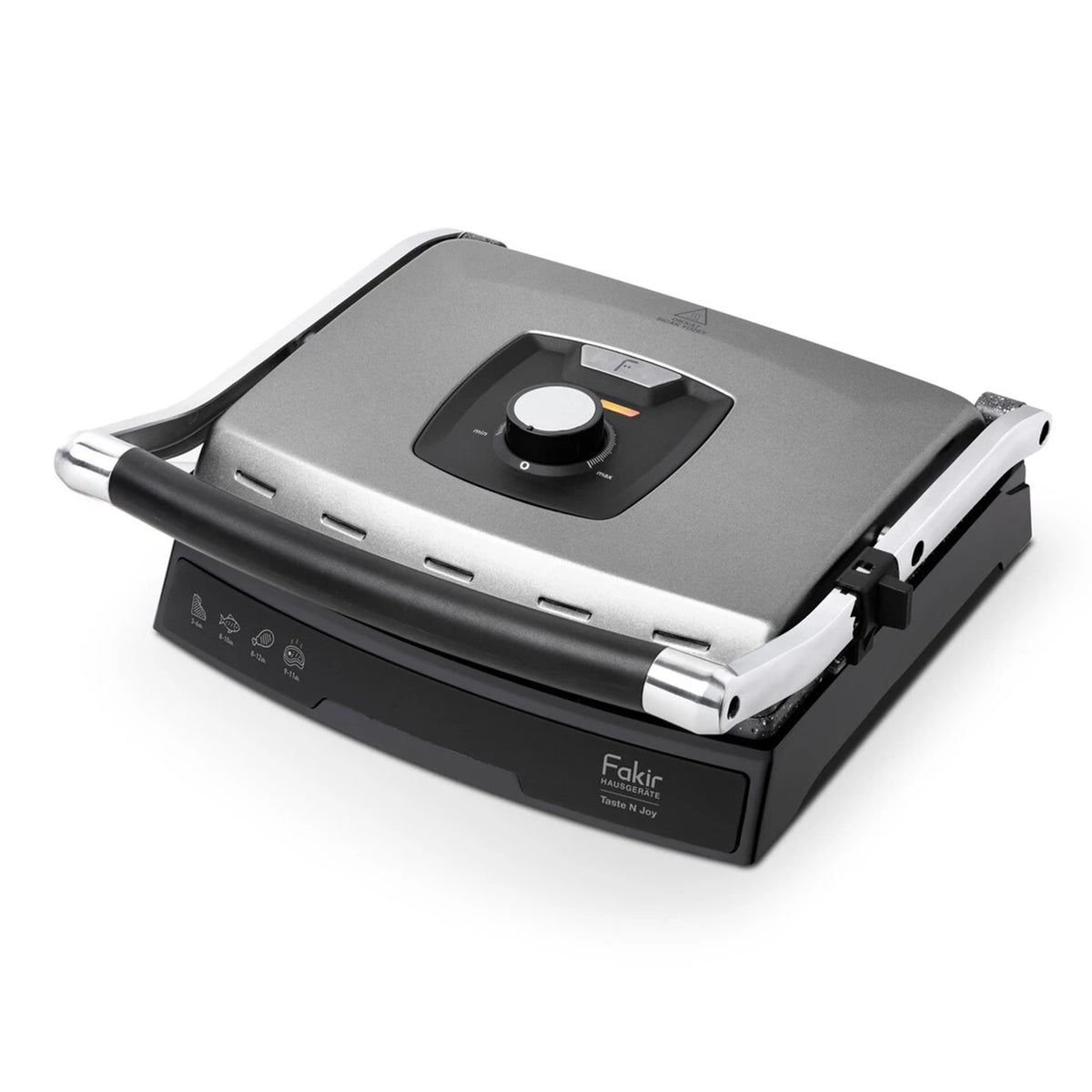 Fakir Taste N Joy Grill and Sandwich Toaster - Powerful 2000W Heating - 6 Slices Capacity - 180° Opening Grill - Dual Function Design - Non-Stick Cooking Plates