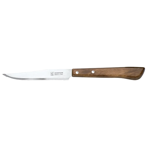 Inoxbonomi Extra Wood 3 Pieces Steak Knife 11 cm 40503 - Brown