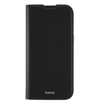 Hama Daily Protect Mobile Phone Bag for Apple iPhone 16 Pro / Pro Max - Raised Screen Border and Camera Edges - Anti Fingerprint Surface - Hidden Magnetic Closure - Black