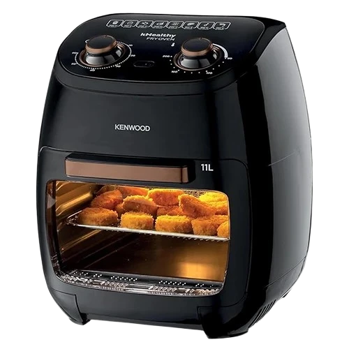 Kenwood Air Fryer Oven kHealthyFRY 11L HFP90.000BK - 2000 W - See-through Cooking Window - Rotisserie Function - Black