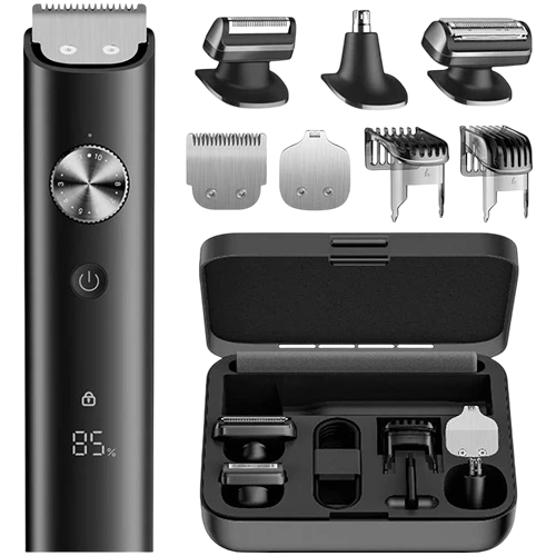 Xiaomi Grooming Kit Pro - Self-Sharpening Blades - IPX7 Waterproof - 90-Minute Battery Life - Multiple Grooming Heads - Black