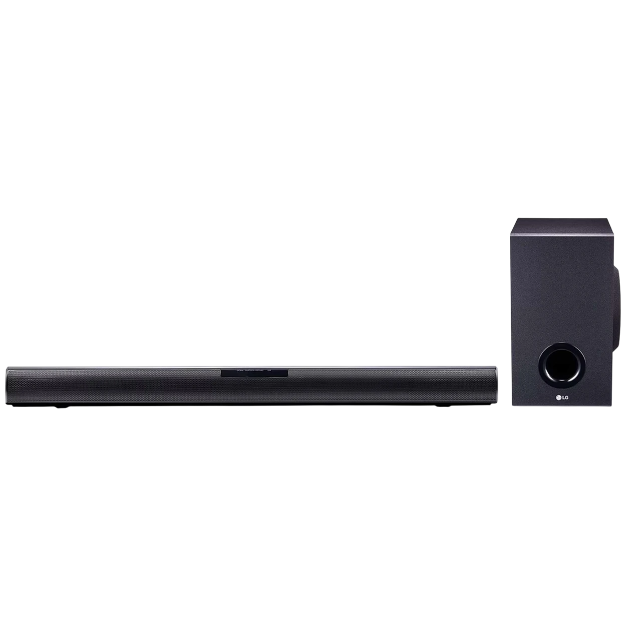 LG Soundbar SQC1 - 160W Total Power - 2.1 Channels - Wireless Subwoofer - Dolby Digital Sound Technology - Bluetooth Music Streaming - TV Remote Compatibility - Black
