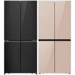 Hisense Cross Door Refrigerator RQ5G470S - 21 ft. Capacity - Durable Inverter Technology - Pure Flat Slim Design - Dual-Tech Cooling - Smart WIFI Connectivity