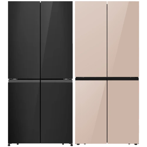 Hisense Cross Door Refrigerator RQ5G470S - 21 ft. Capacity - Durable Inverter Technology - Pure Flat Slim Design - Dual-Tech Cooling - Smart WIFI Connectivity