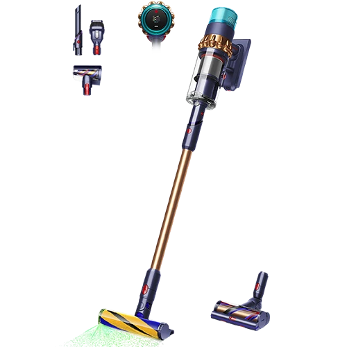 Dyson Gen5detect Absolute - Multi-Surface Cleaning Vacuum - Gen5 Hyperdymium Motor - 70 Minutes Run Time - Whole-Machine HEPA Filtration - Fluffy Optic Technology - Prussian Blue / Copper