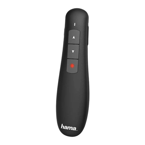 Hama X-Pointer Wireless Laser Presenter 139915 - Plug-and-Play USB Receiver - Black