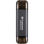Transcend ESD310C Portable SSD - USB Type-A & Type-C (USB 10Gbps) - 1050MB/s - Black