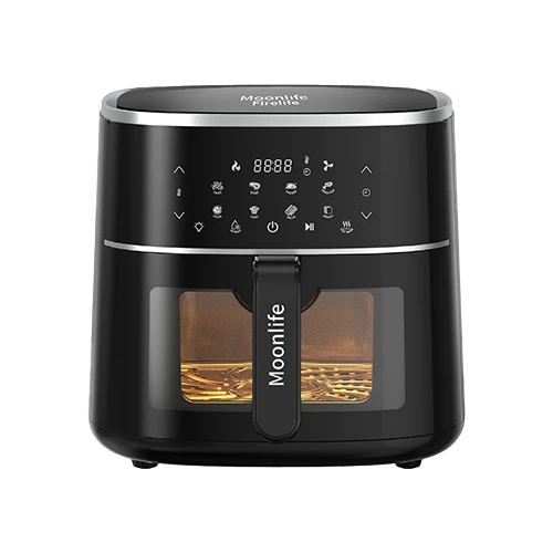 Moonlife Firelife MF411B Electric Fryer 8.5L - LED & Touch Screen - 60-minute Timer - Non-stick Basket - Black
