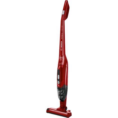 Bosch Rechargeable Bagless Vacuum Cleaner BBHF214R - 14.4V Battery Power - Dry - Strong Suction - 2-in-1 Stick and Handheld - Red