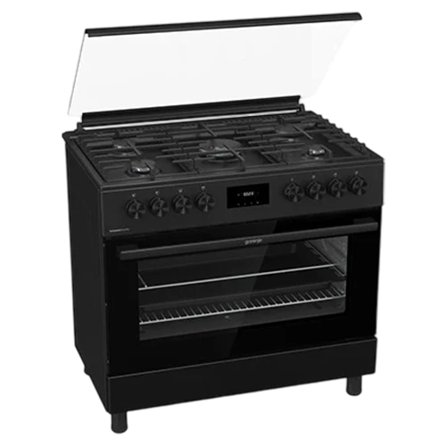 Gorenje Gas Cooker GGI9C21B - 90 cm - 5 Gas Burners - BigSpace Oven - AirFry Technology - Dual Fan System - GentleClose Door - Black
