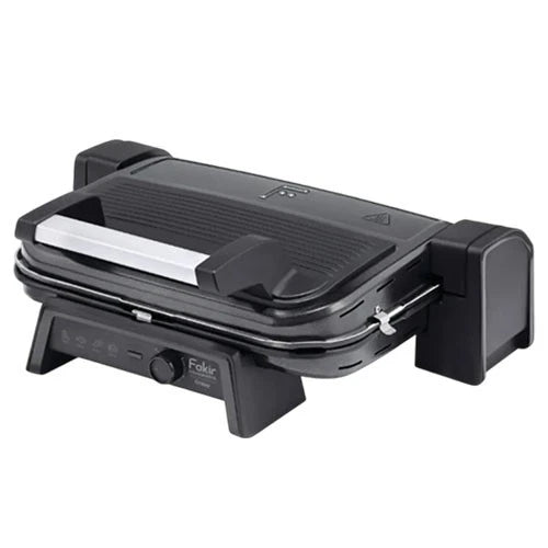 Fakir Crispy Mat Sandwich Maker - High Power 1800 W - Adjustable Temperature Control - Removable Non-Stick Plates - Oil-Drainage Channels