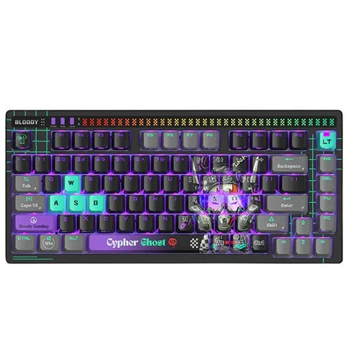 Bloody AT75 Alpha Optical Switch Keyboard - 75% - Alpha Optical Switch - Wired - Adjustable Actuation Point