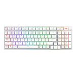 Asus ROG Strix Scope II 96 Wireless Mechanical Gaming Arabic Layout Keyboard - 96% - ROG NX Snow/Storm - Tri-mode Connectivity - Hot-swappable Switches