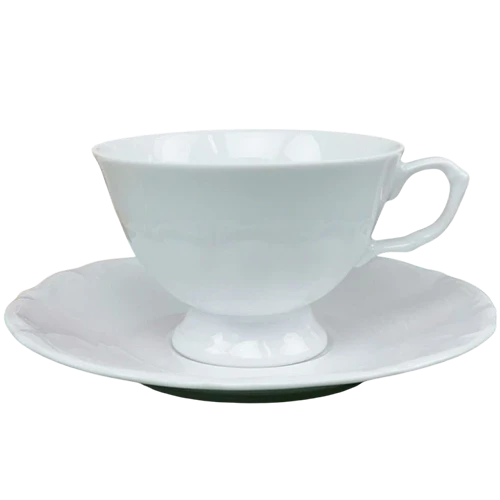 Polskie Fabryki Porcelany Model Maria Teresa 22 Coffee Set for People 6 and 12 Pieces - 0002 Backstamp - White