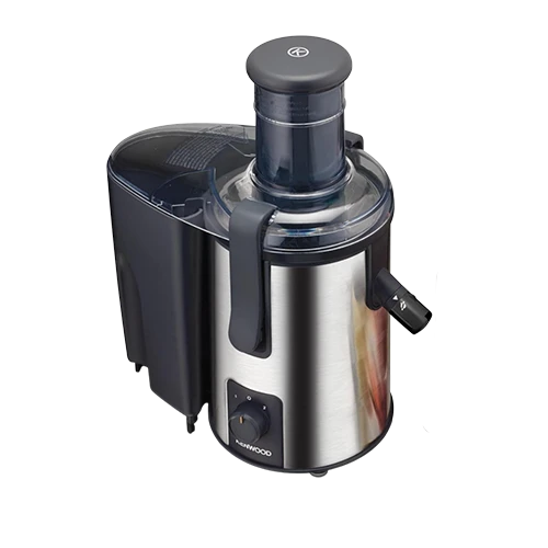 Kenwood Extractor Juicer JEM50.000BS - 700W Motor - 2 Speed Settings - 75mm XL Feed Tube - 1.5L Pulp Collector - Silver & Black