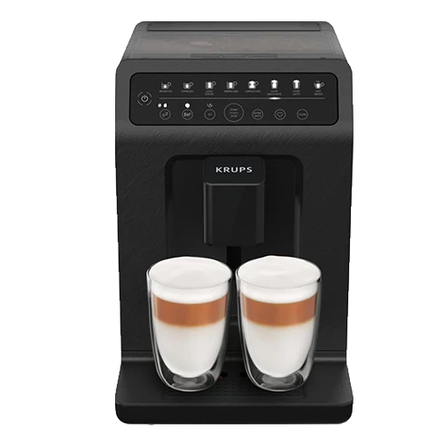 Krups Evidence Eco Design Automatic Espresso Machine EA897B10 - 2.3 L Water Tank - Built-In Conical Grinder - Automatic Cleaning - Black