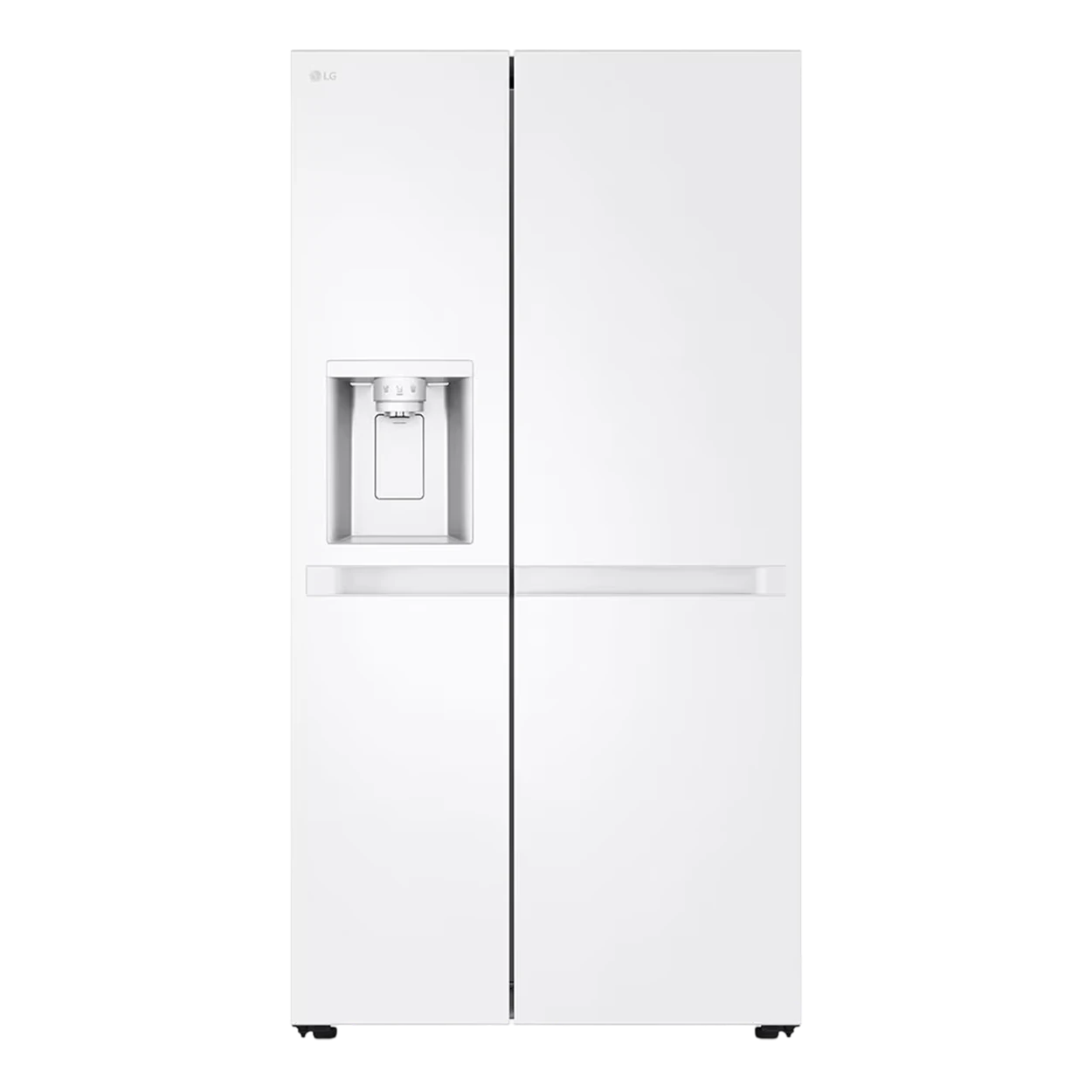 LG Side by Side Refrigerator GCL-287DVWN - 22 ft. Capacity - LinearCooling Technology - Smart Diagnosis - Smart Inverter Compressor - Automatic Spaceplus Ice Maker - Smart Diagnosis - Essence White
