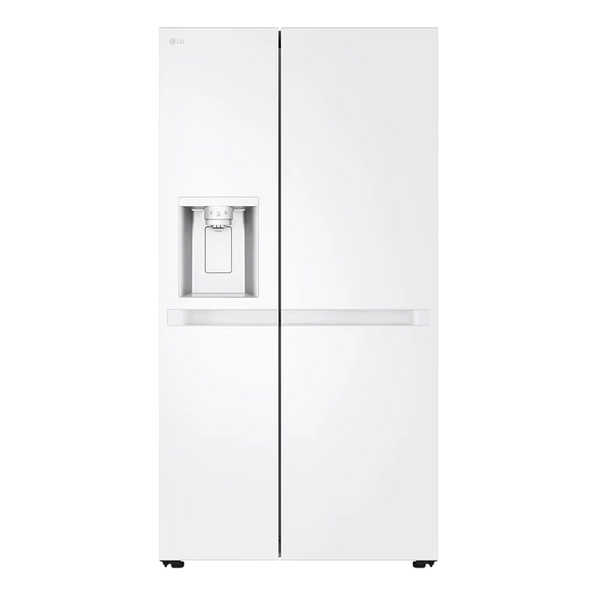 LG Side by Side Refrigerator GCL-287DVWN - 22 ft. Capacity - LinearCooling Technology - Smart Diagnosis - Smart Inverter Compressor - Automatic Spaceplus Ice Maker - Smart Diagnosis - Essence White