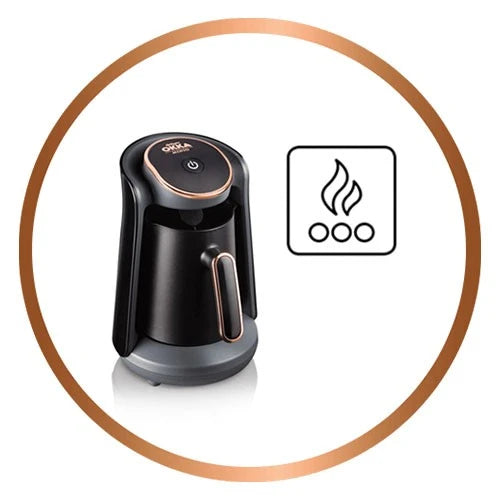 Arzum Okka Minio Turkish Coffee Machine OK004 -  480 W - 4 Cups Capacity - LED Light Alert System - Overflow Prevention System