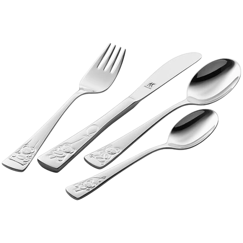 Zwilling Teddy 4 Piece Children’s Flatware Set 1000650 - Silver