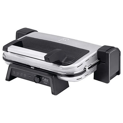 Fakir Crispy Mat Sandwich Maker - High Power 1800 W - Adjustable Temperature Control - Removable Non-Stick Plates - Oil-Drainage Channels