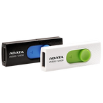 Adata USB Flash Drive UV320 - Quick-Slide Capless Design - High-Speed USB 3.2 Gen 1 Interface - Integrated Strap Mount - Universal Compatibility - Backup ToGo Software