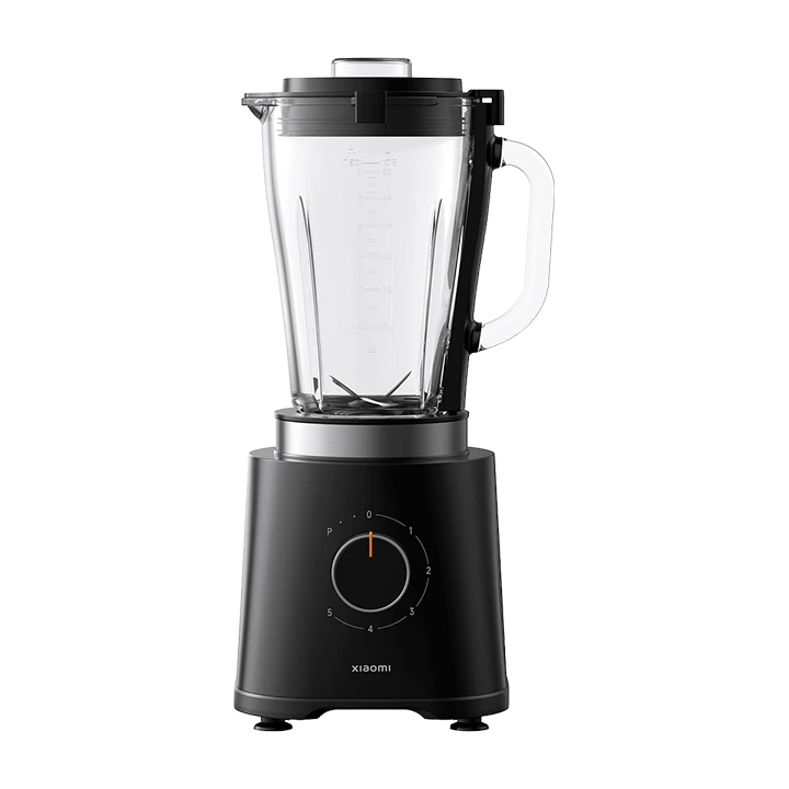 Xiaomi Blender EU - 600 W Powerful Motor - 1.75 L Glass Jar Capacity - 6 Stainless Steel Blades - 5 Speed Levels - Black