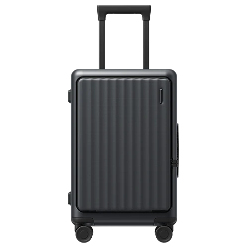 Xiaomi Front Pocket Carry-On Luggage 20" - Quick Access Front Pocket- Wet-Dry Separation - Smooth Mobility - Ergonomic Design - Black