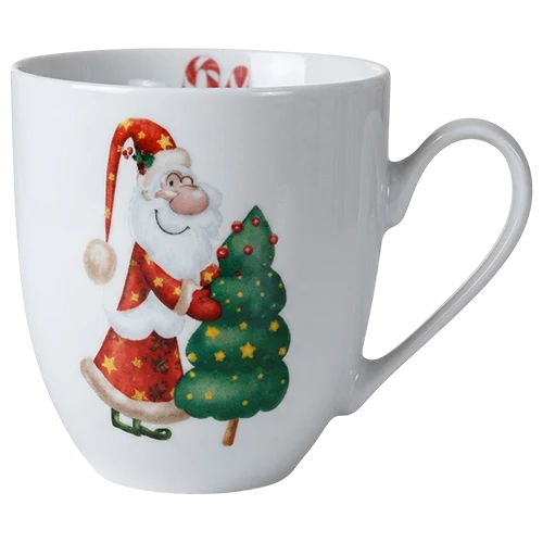 Polskie Fabryki Porcelany Model Gaja 0023820 Mug 0.3 L W038 Santa Claus - White