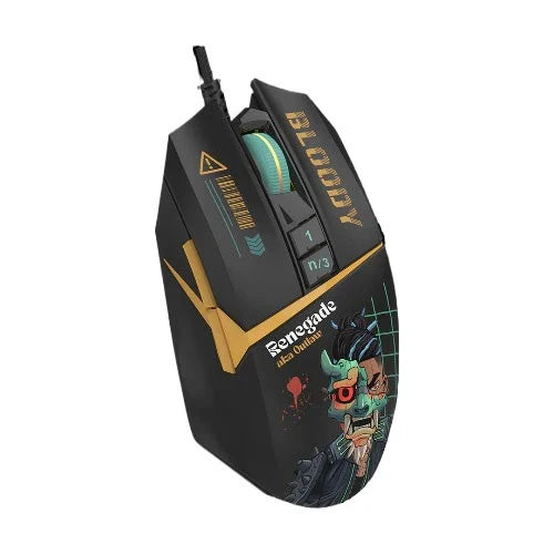 Bloody W63 Max RGB Gaming Mouse - 12,000 CPI - Wired - BC3332-A Sensor - Renegade Edition