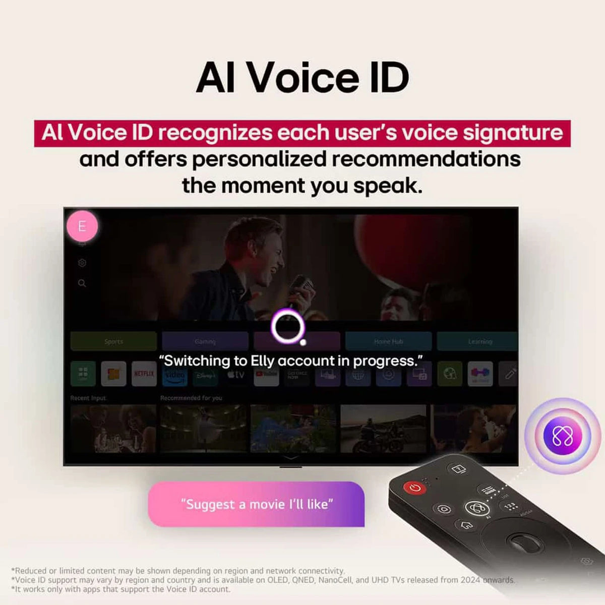 LG UHD AI 4K Smart Television UA85006LA - 4K UHD Display -Cinematic -Gaming Optimization - AI Magic Remote - webOS - α7 AI Processor Gen8 -  Black