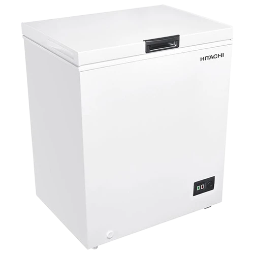 Hitachi Chest Freezer HRCS7145MNWIQ - Frost Cooling System - 7.3 ft. Capacity - Energy Saving Design - Child Lock Safety - Mechanical Control - White