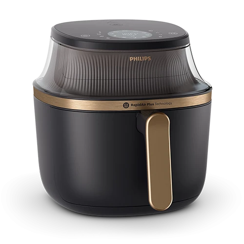 Philips Air Fryer 3000 Series 4.2L NA322/09 - 1400 W- See through Cooking Window -Touchscreen - RapidAir Plus Technology - Black
