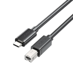 Unitek USB-C to USB-B Data and Charging Cable C14140ABK-1M - Wide USB-B Compatibility - 1 Meter Length - 480 Mbps High-Speed Data Transfer - Audio & MIDI Equipment Support - Enhanced EMI Protection - Black