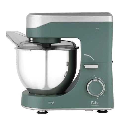 Fakir Arya Stand Mixer - 1500W High-Performance Motor - 5L Stainless Steel Bowl - 6 Speed Settings