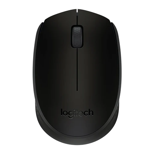 Logitech M170 Wireless Mouse - 1000 DPI - Wireless - Ambidextrous Design - Black