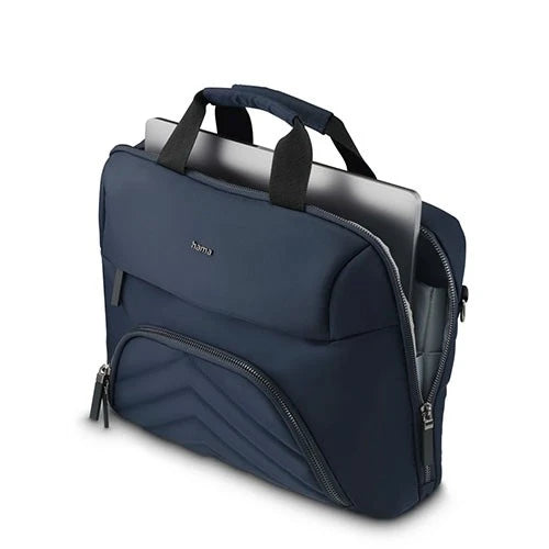 Hama Premium Lightweight Laptop Bag - Padded Laptop Compartment Up to 16.2 Inches - Multiple Pockets - Dark Blue