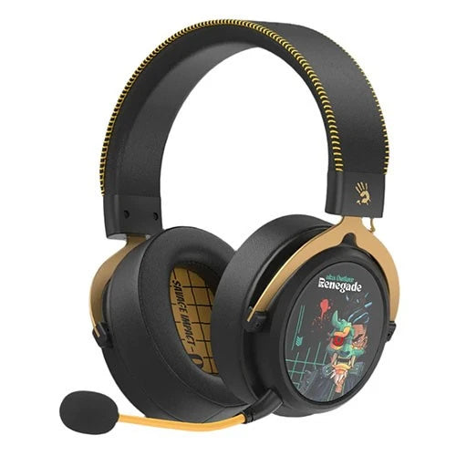 Bloody MR595 All-in-One Headset - Multi-Mode Connectivity - 135H Playback - M.O.C.I. HybridCore Technology - Ultra-Low Latency Gaming - 10mm Unidirectional Noise Cancelling Mic