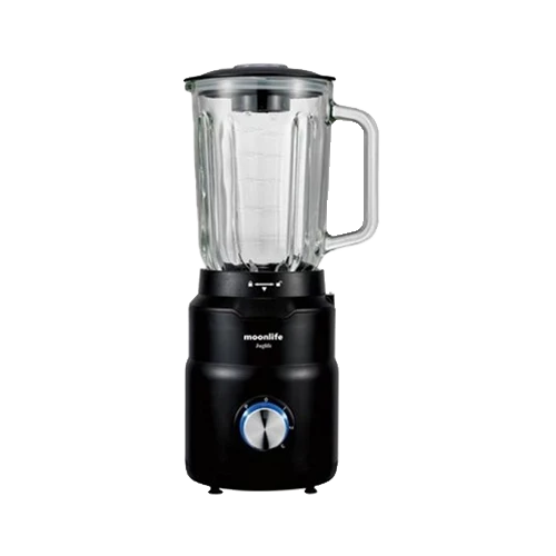 Moonlife Juglife Blender MF318B - 600W - 1.5L - 6 Stainless Steel Blades - 3 Speeds + Pulse Function - Black